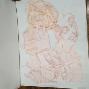 Karmen 6 piece Satin Sexy Bridal Nightgown Sleepwear